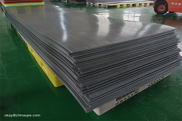 high-impact strength high density plastic sheet yellow 1/2